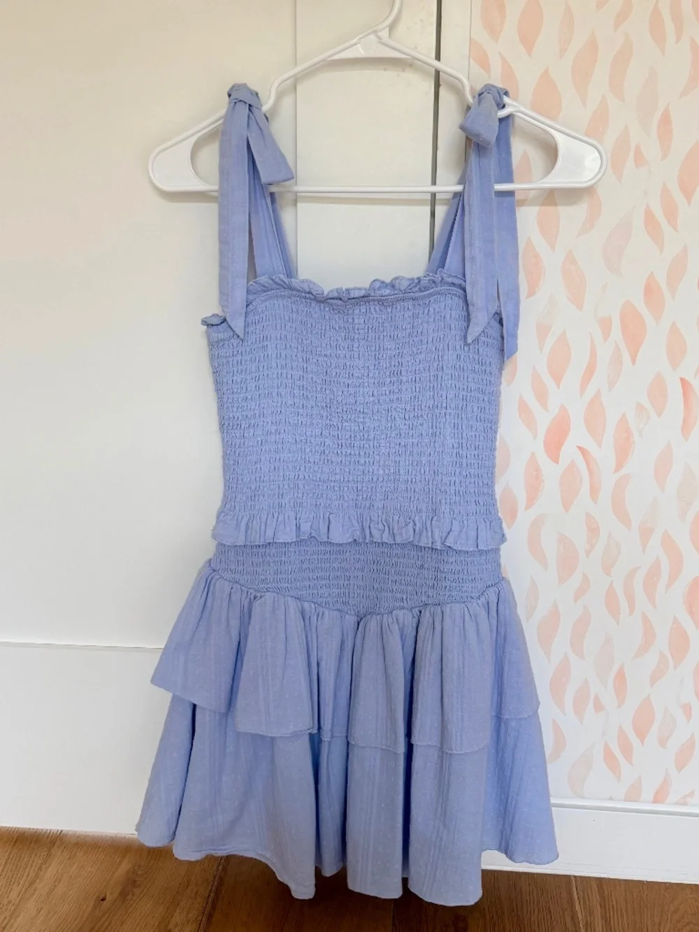 KatieJNYC, Tween Emerson Solid Blue Dress, Size Medium (10)